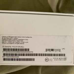 Apple Watch S3 42mm Stainless Steel Black